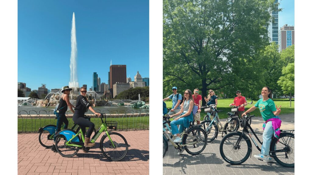visite en français lac michigan chicago en vélo