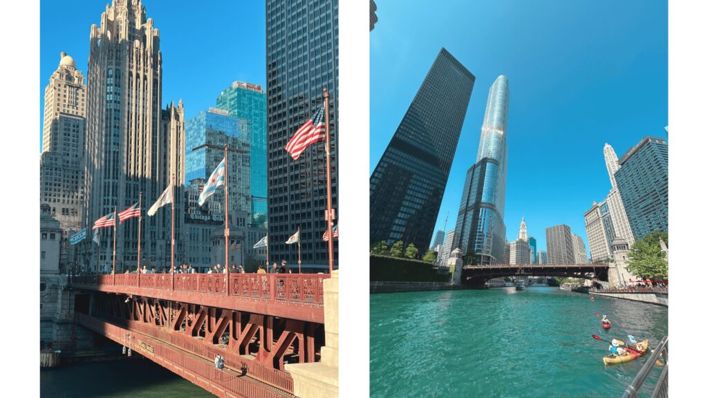 magnificient mile et la riverwalk à chicago