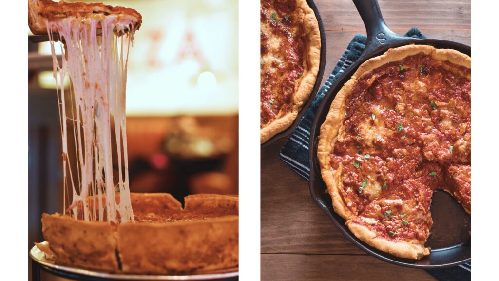 meilleures deep dish pizza à chicago spécialité