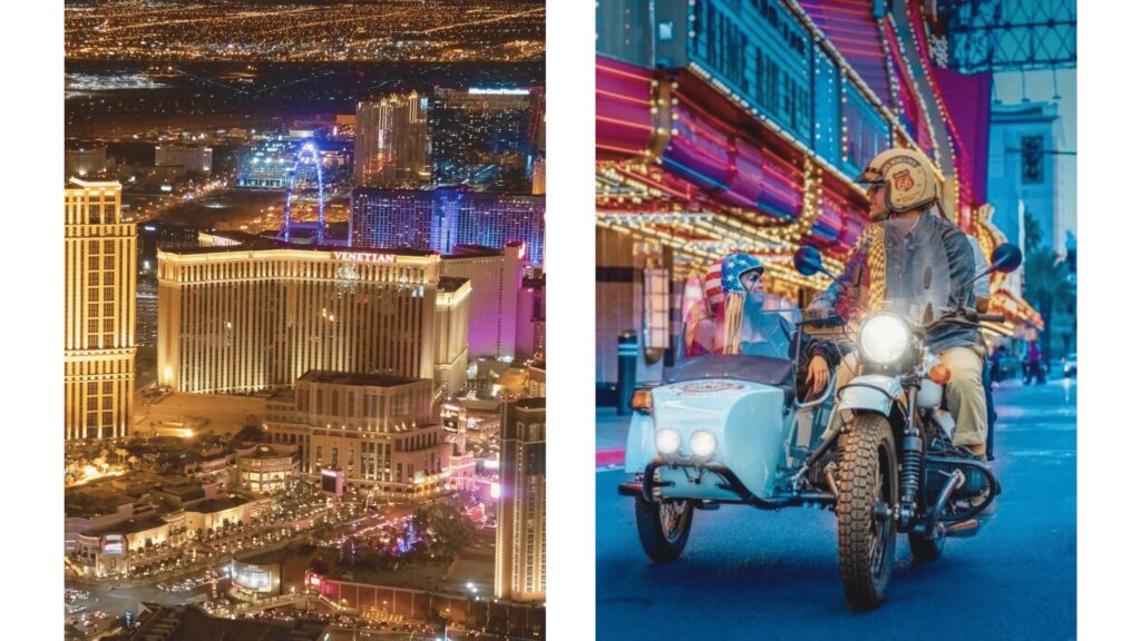 visite las vegas en side car de nuit 