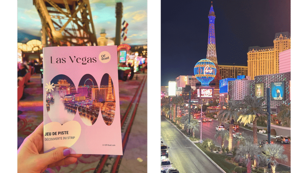 Jeu de piste activité familliale sur le strip las vegas