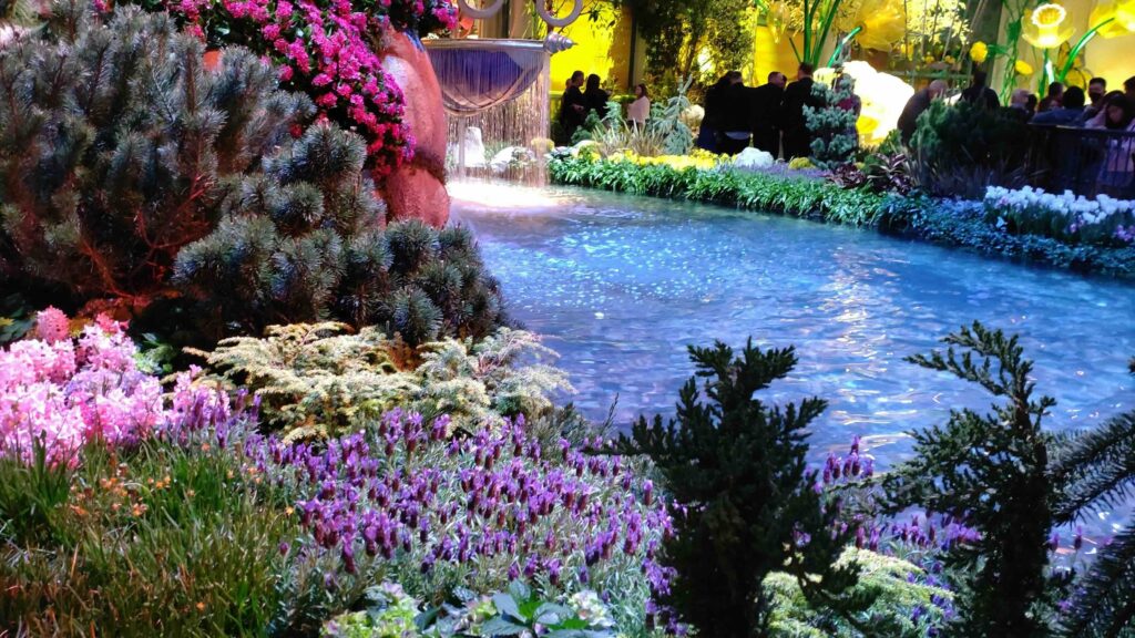 Le jardin intérieur et climatisé du Bellagio est un incontournable gratuit à Las Vegas