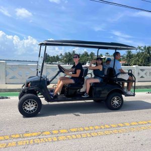 … Balade en voiturette de golf à Miami Beach