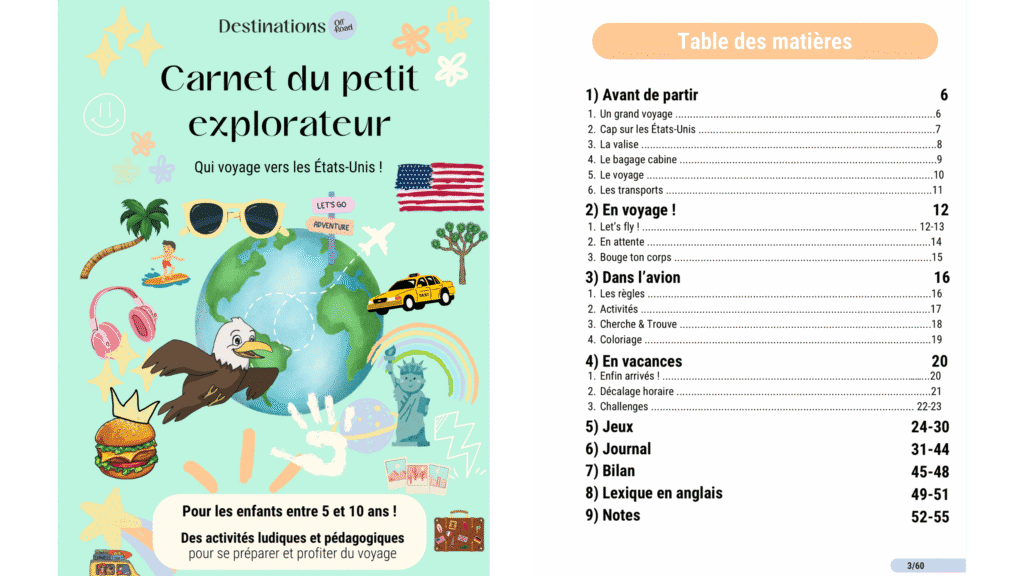 comment occuper un enfant durant un long voyage