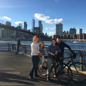… En vélo du Williamsburg bridge au Brooklyn bridge