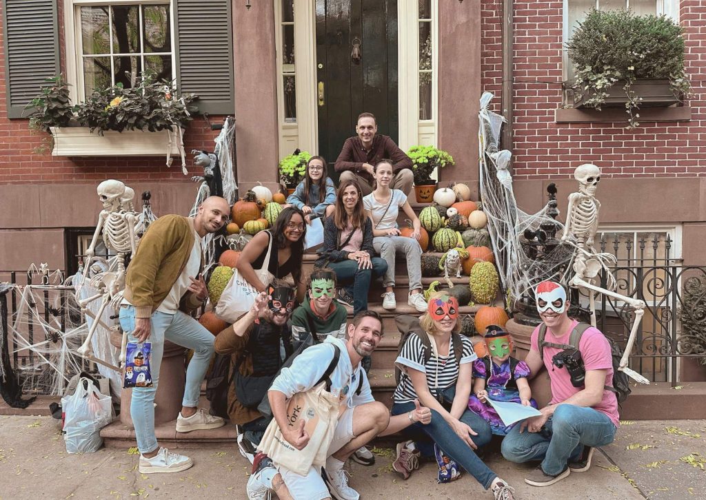 groupe français en visite Halloween
