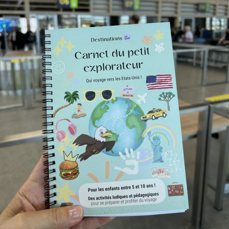 carnet de voyage pour enfants - états unis en famille - destinations off road