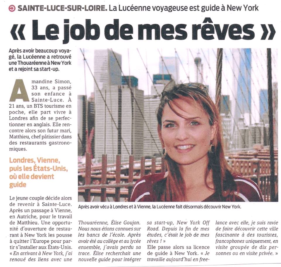 Amandine dans Presse Océan